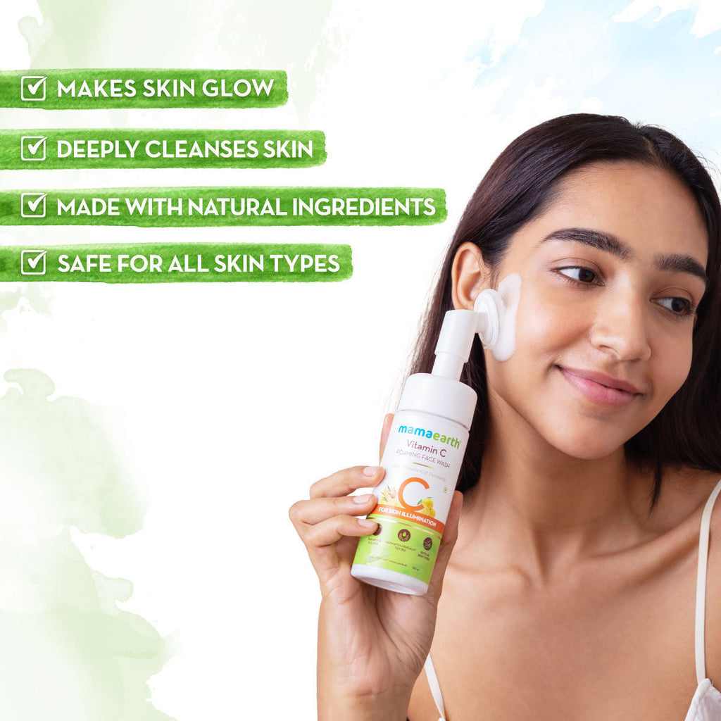 Mamaearth Vitamin C Foaming Face Wash with Vitamin C & Turmeric