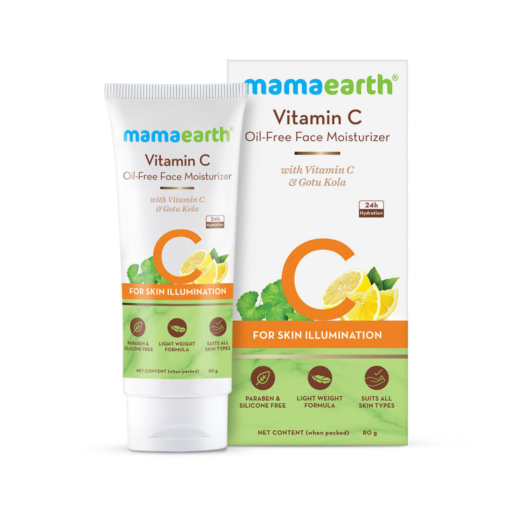 Mamaearth Vitamin C Oil-free Moisturizer For Face With Vitamin C & Gotu Kola For Skin Illumination