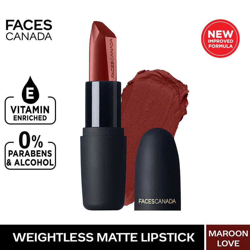 Faces Canada Weightless Matte Finish Lipstick (4.5gm)