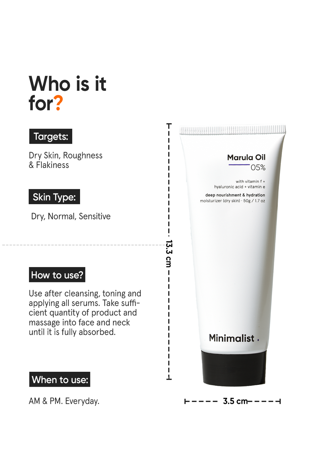 Minimalist Marula Oil 5% Face Moisturizer