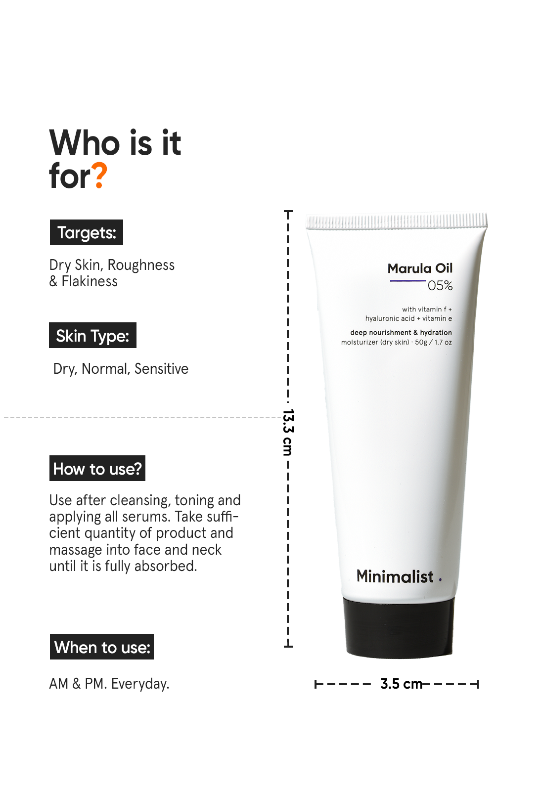 Minimalist Marula Oil 5% Face Moisturizer