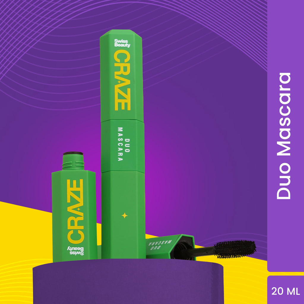 Swiss Beauty Craze Duo Mascara Black