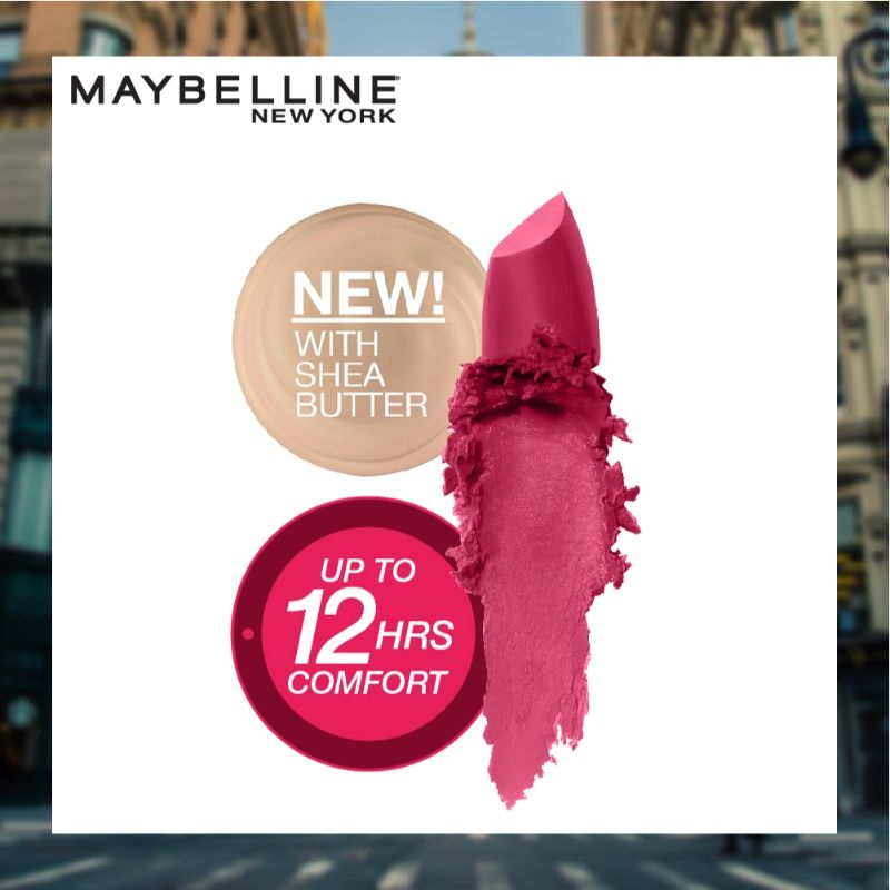 Maybelline New York Color Sensational Creamy Matte Lipstick - 680 Mesmerizing Magenta