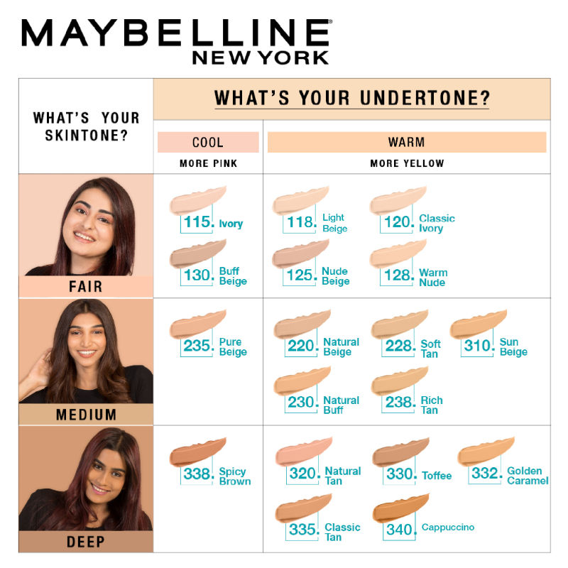 Maybelline New York Fit Me Matte+Poreless Liquid Foundation Tube - 128 Warm Nude