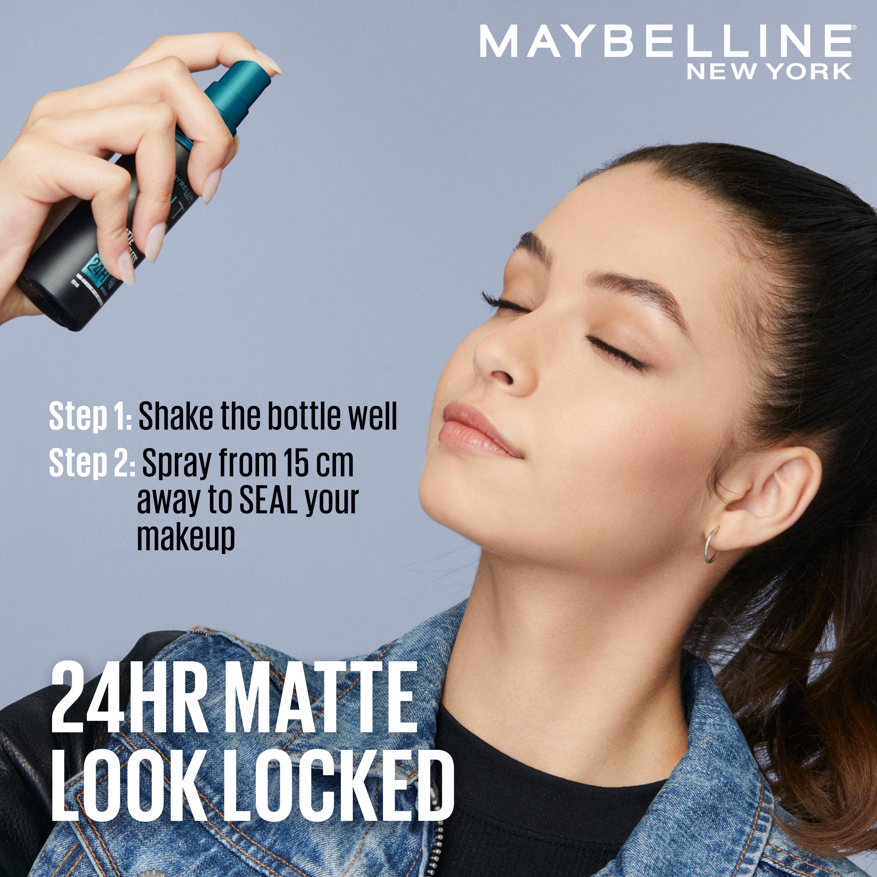 Maybelline New York Fit Me Matte + Poreless Setting Spray Transfer-proof 24HR Oil-control Formula
