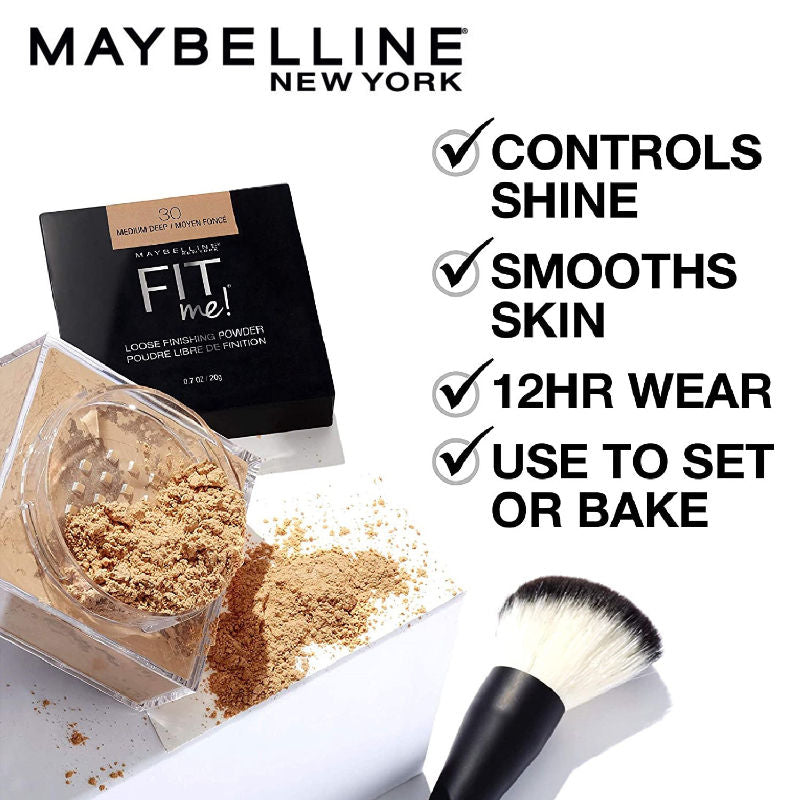 Maybelline New York Fit me Loose Finishing Powder - 30 Medium Deep