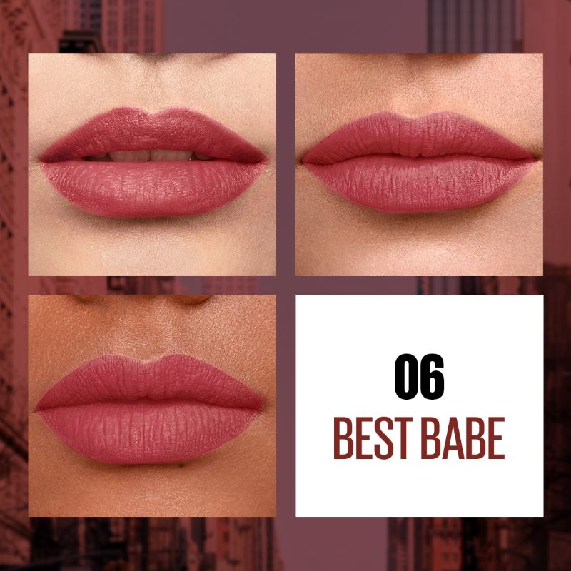 Maybelline New York Sensational Liquid Matte Lipstick - 06 Best Babe
