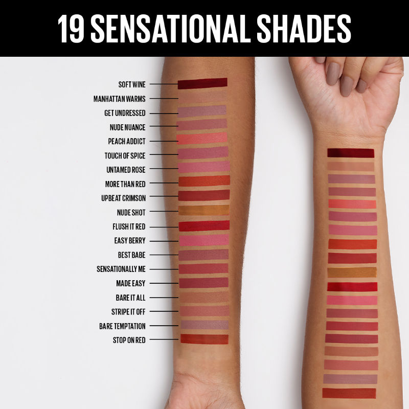 Maybelline New York Sensational Liquid Matte Lipstick - Touch Of Spice