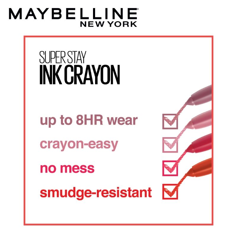 Maybelline New York Super Stay Crayon Lipstick - 20 Enjoy the View