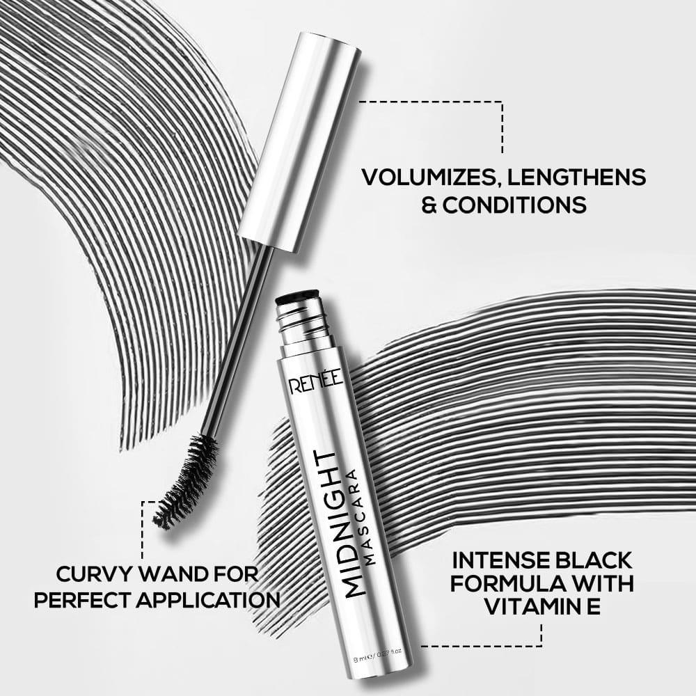 RENEE Midnight Mascara, 8 ml