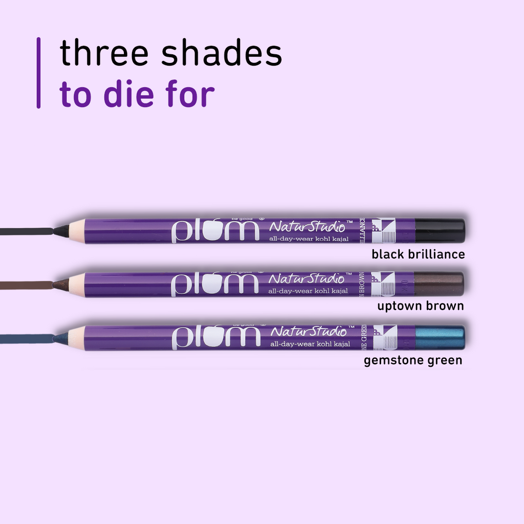 Plum NaturStudio All-Day-Wear Kohl Kajal with FREE SHARPENER