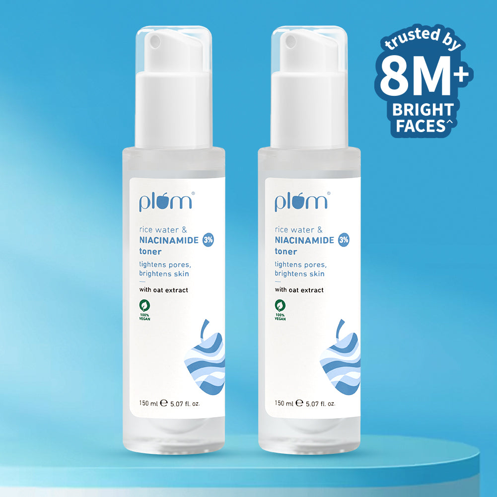 Plum 3% Niacinamide & Rice Water Toner for Bright Skin
