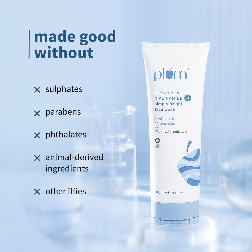 Plum 2% Niacinamide & Rice Water Face Wash