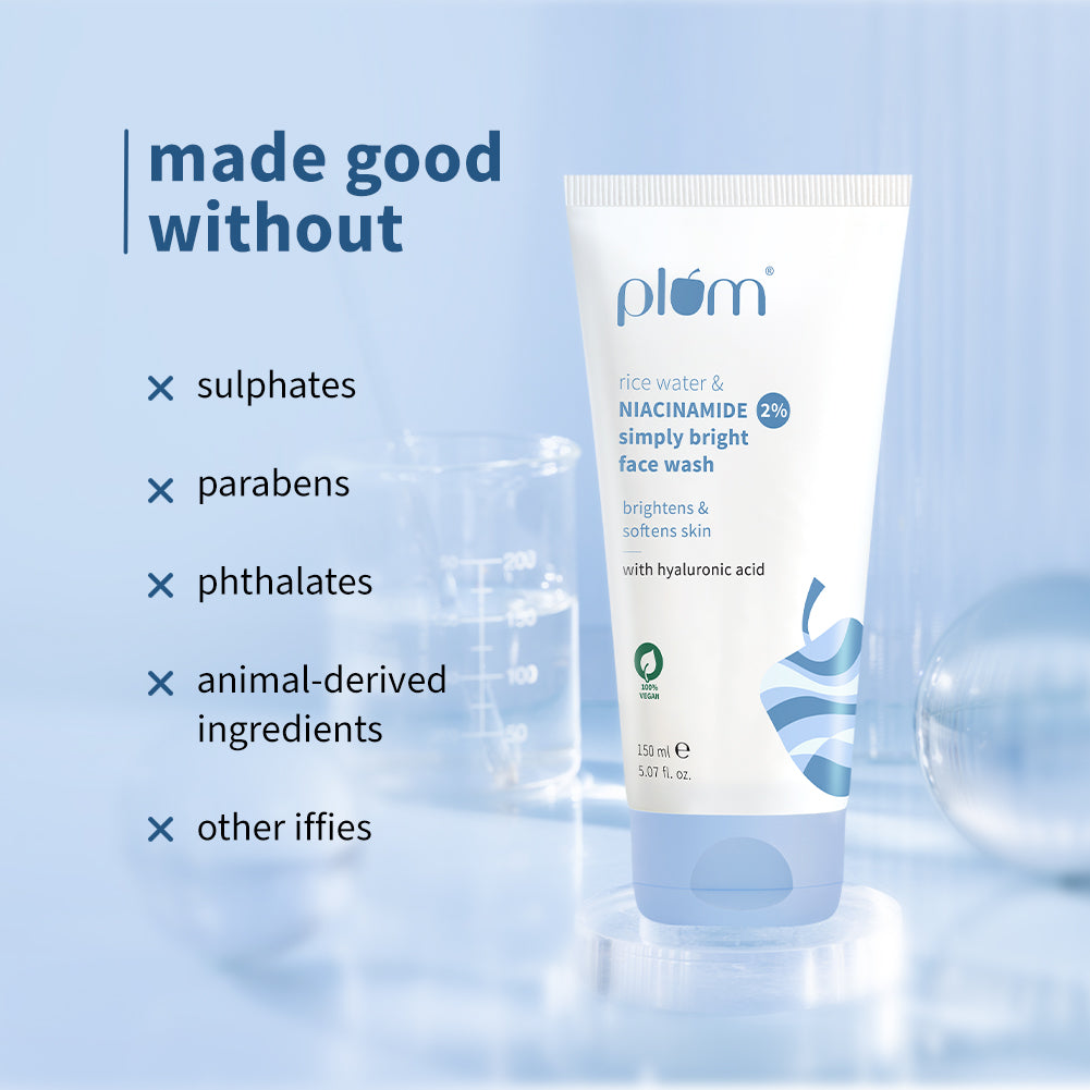 Plum 2% Niacinamide & Rice Water Face Wash