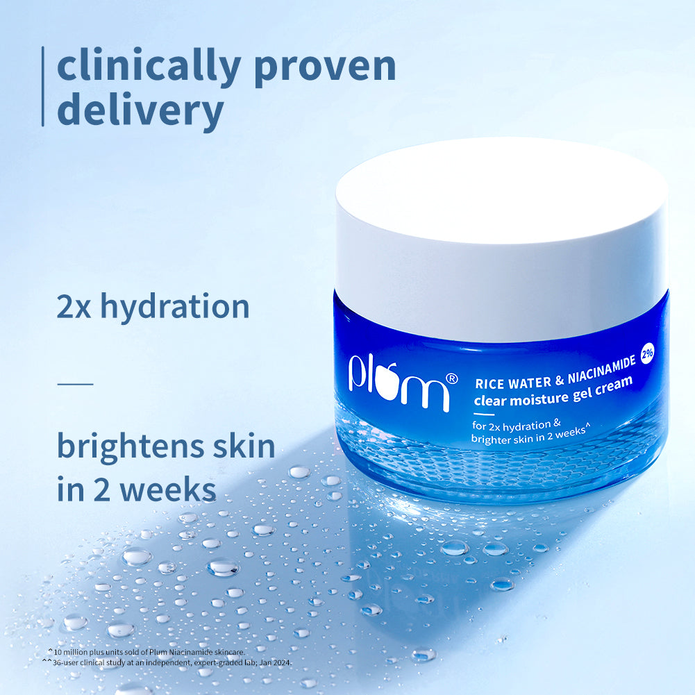 Plum 2% Niacinamide & Rice Water Brightening Gel Moisturizer
