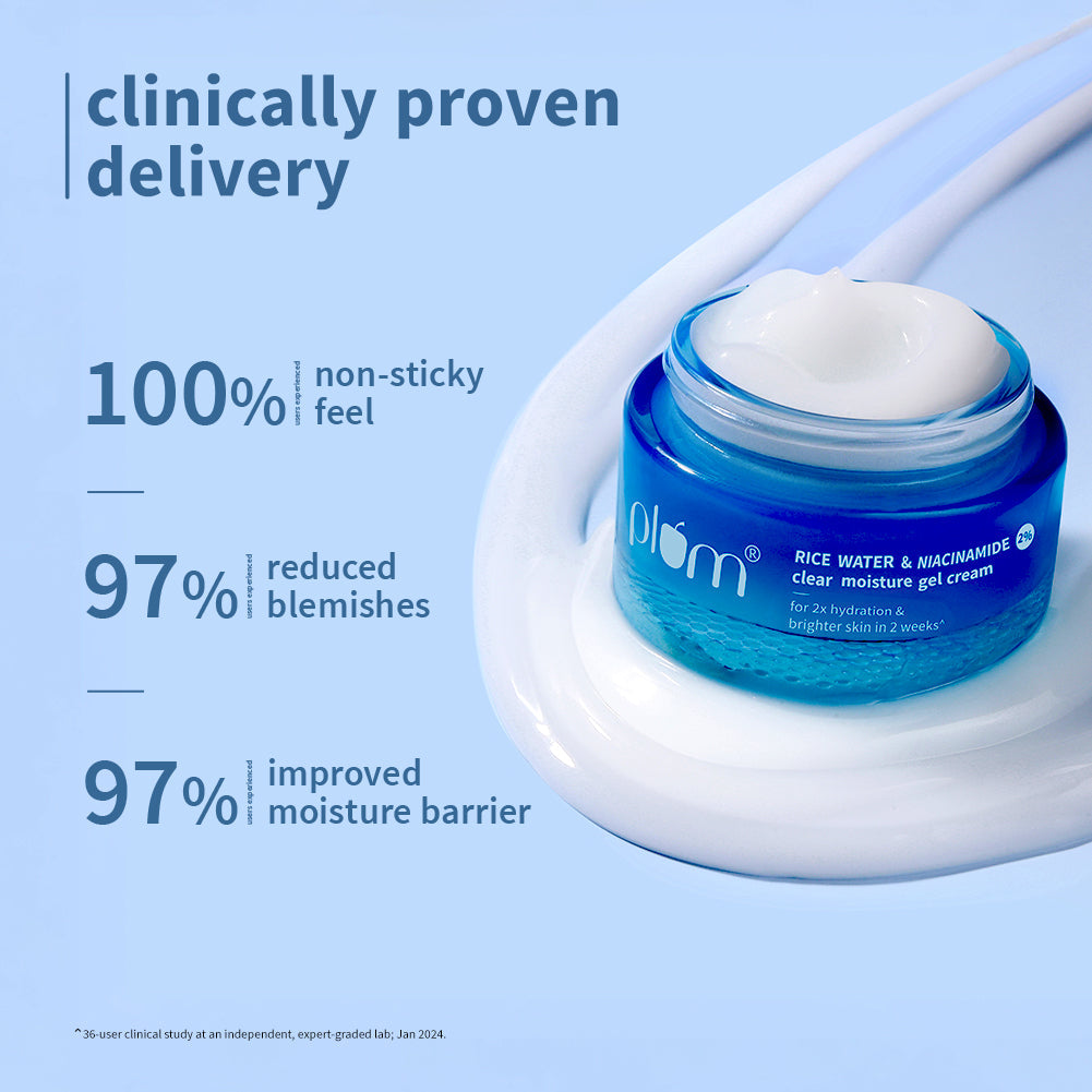 Plum 2% Niacinamide & Rice Water Brightening Gel Moisturizer