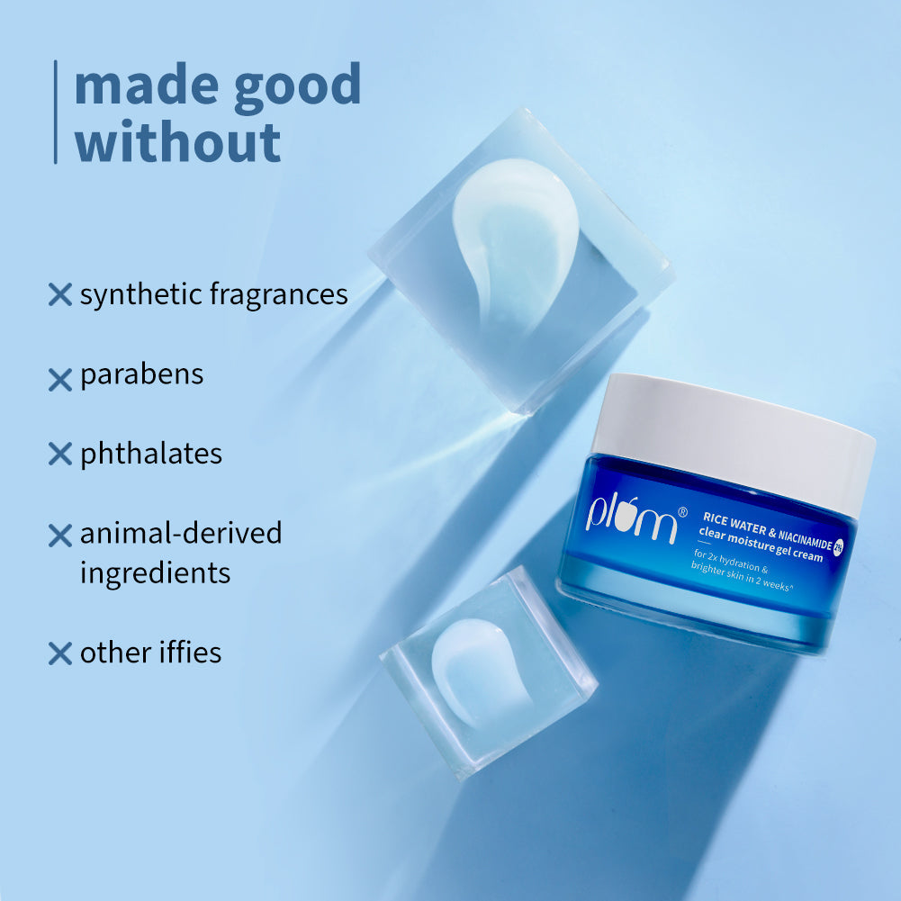 Plum 2% Niacinamide & Rice Water Brightening Gel Moisturizer