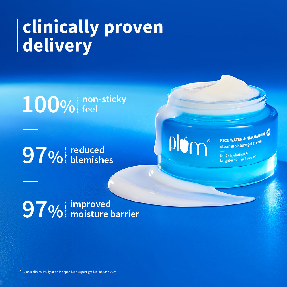 Plum 2% Niacinamide & Rice Water Brightening Gel Moisturizer