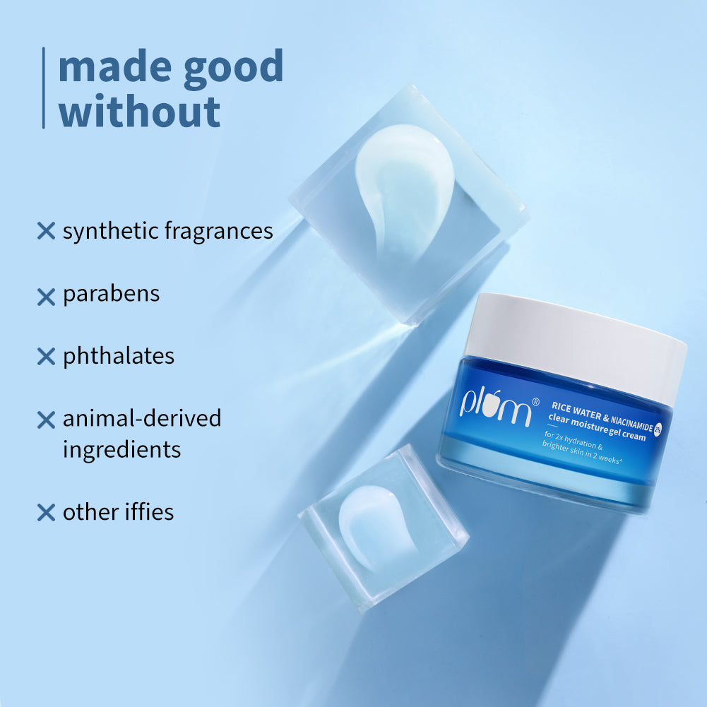 Plum 2% Niacinamide & Rice Water Brightening Gel Moisturizer