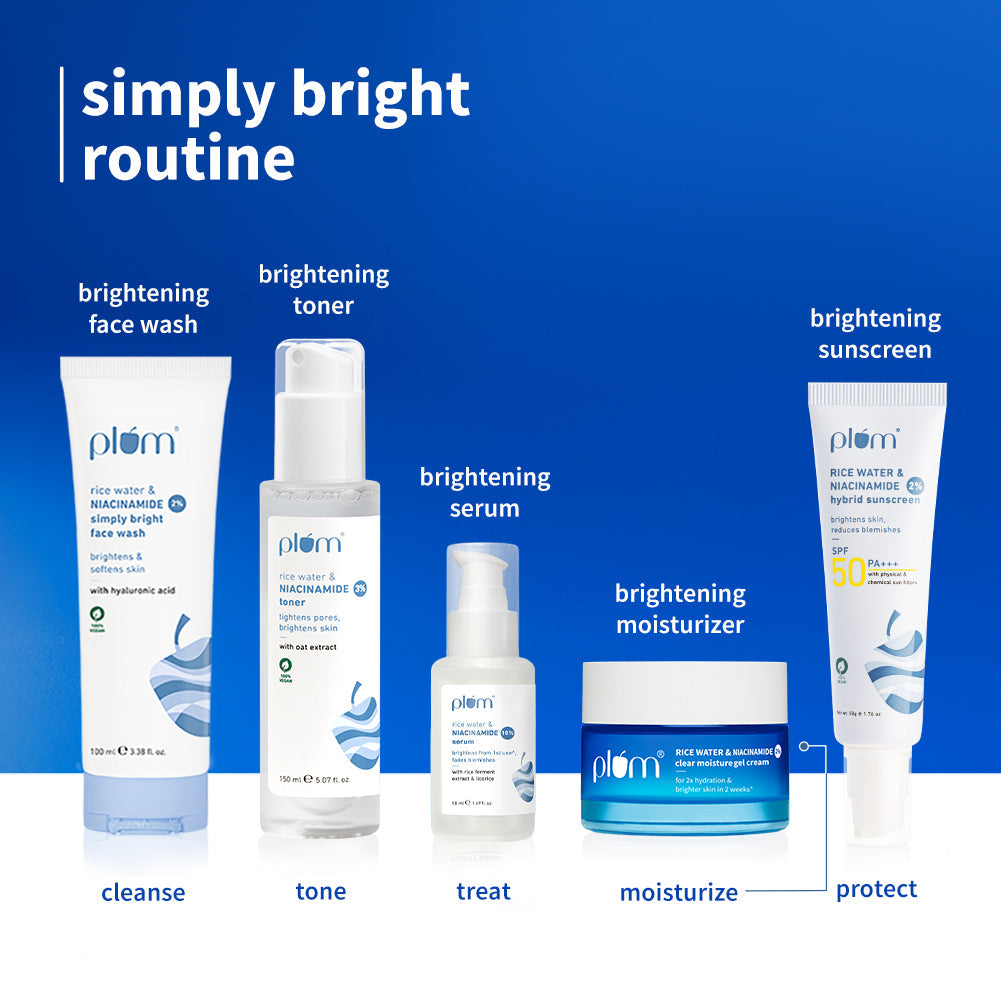 Plum 2% Niacinamide & Rice Water Brightening Gel Moisturizer