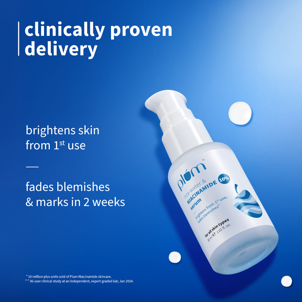Plum 10% Niacinamide & Rice Water Brightening Face Serum