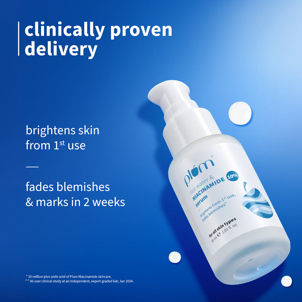 Plum 10% Niacinamide & Rice Water Brightening Face Serum