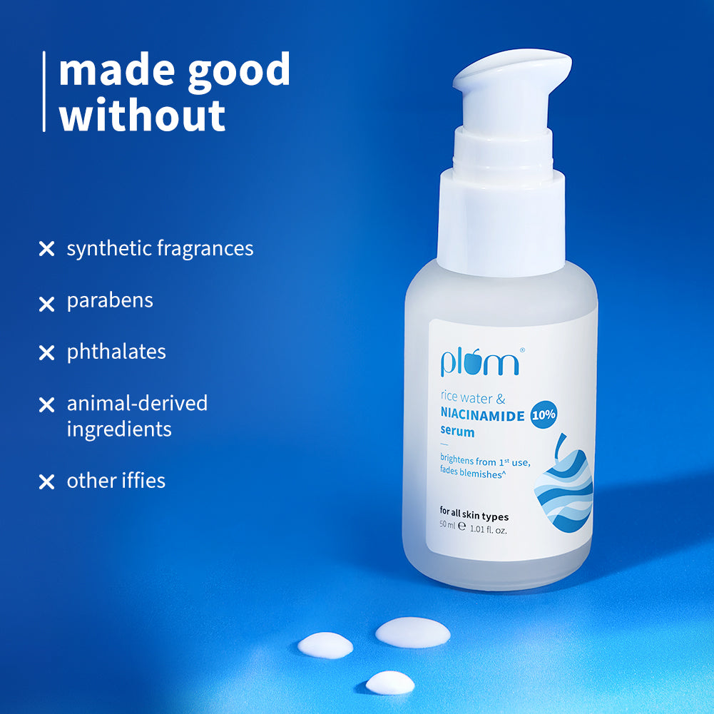 Plum 10% Niacinamide & Rice Water Brightening Face Serum