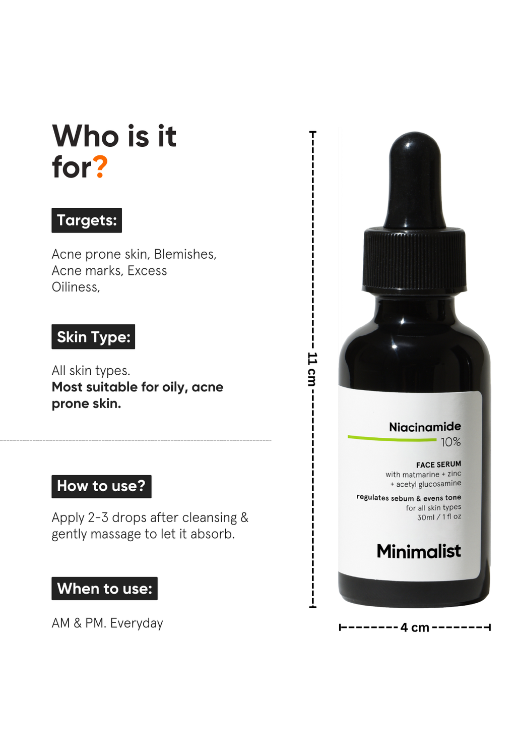 Minimalist Niacinamide 10% Face Serum