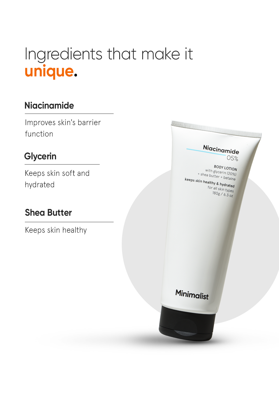 Minimalist Niacinamide 5% Body Lotion