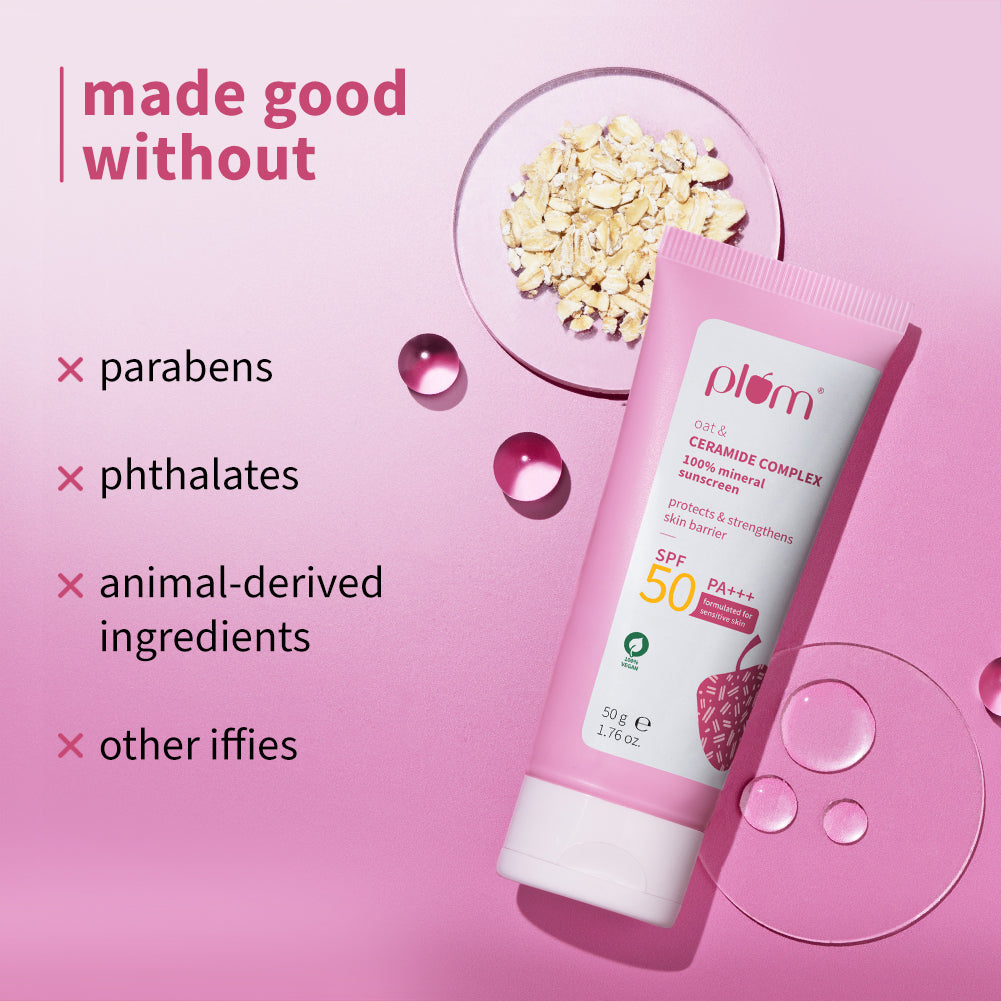Plum Plum Oat & Ceramide Complex 100% Mineral Sunscreen