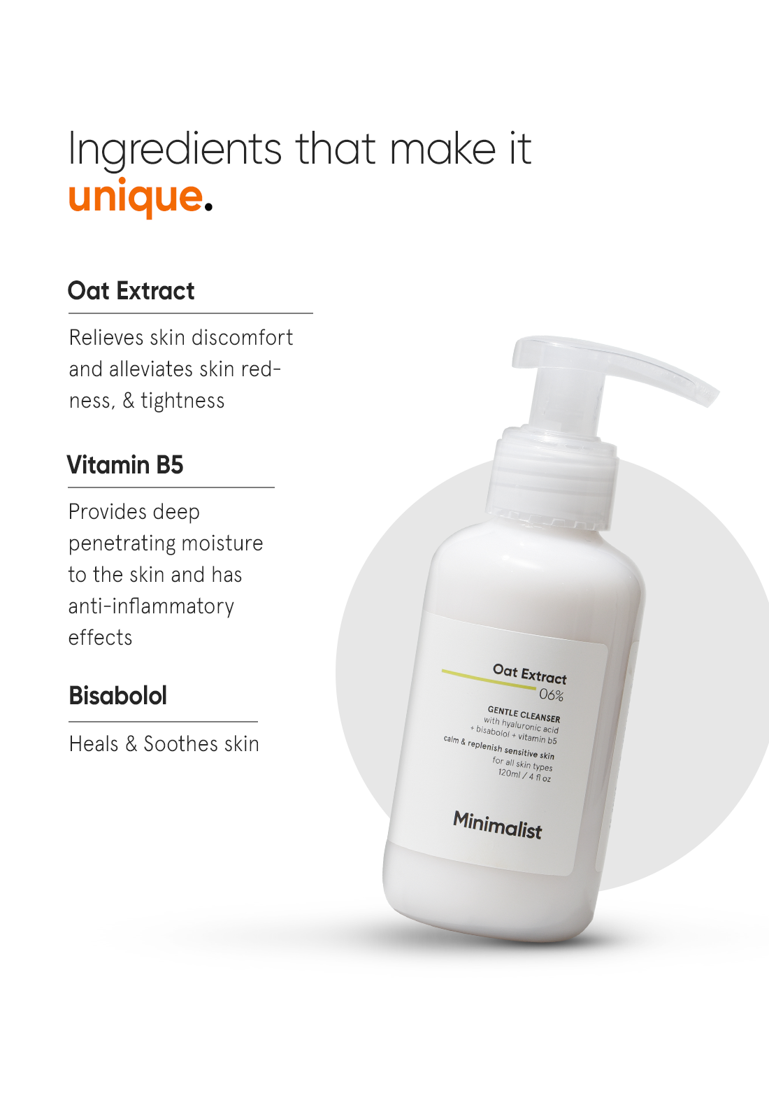 Minimalist Oat Extract 6% Gentle Cleanser