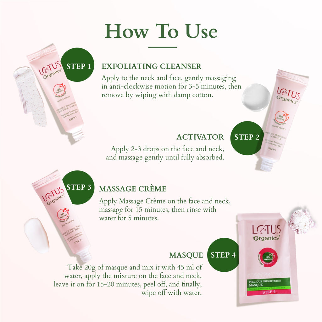 Lotus Precious Brightening Facial Kit
