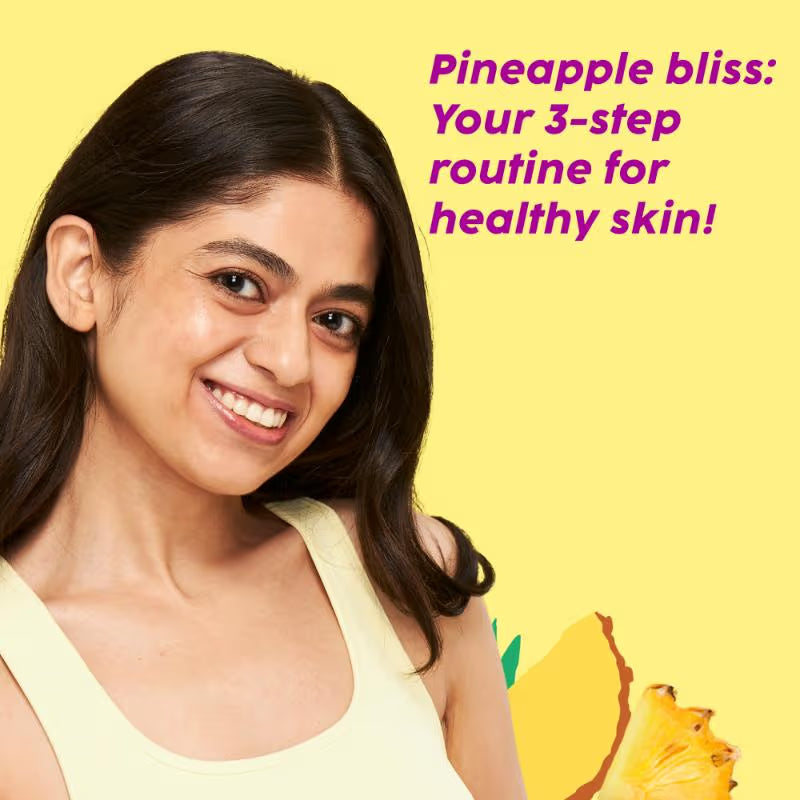 Plix Pineapple Depigmentation Regime With Toner, Cleanser & Moisturizer (3 pcs)