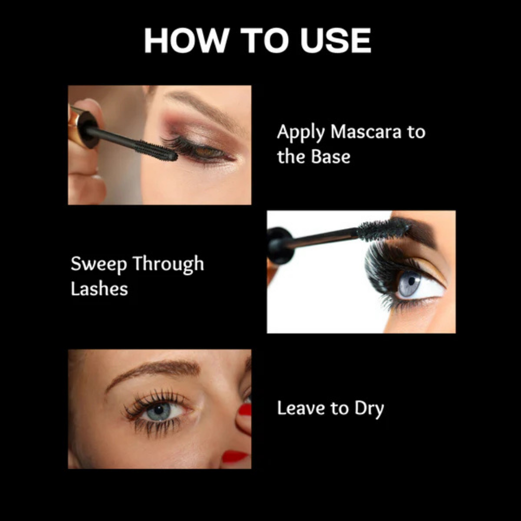 Gorgeous Girl Push Up Volume Glamour Smudge Proof Mascara for Women, Black