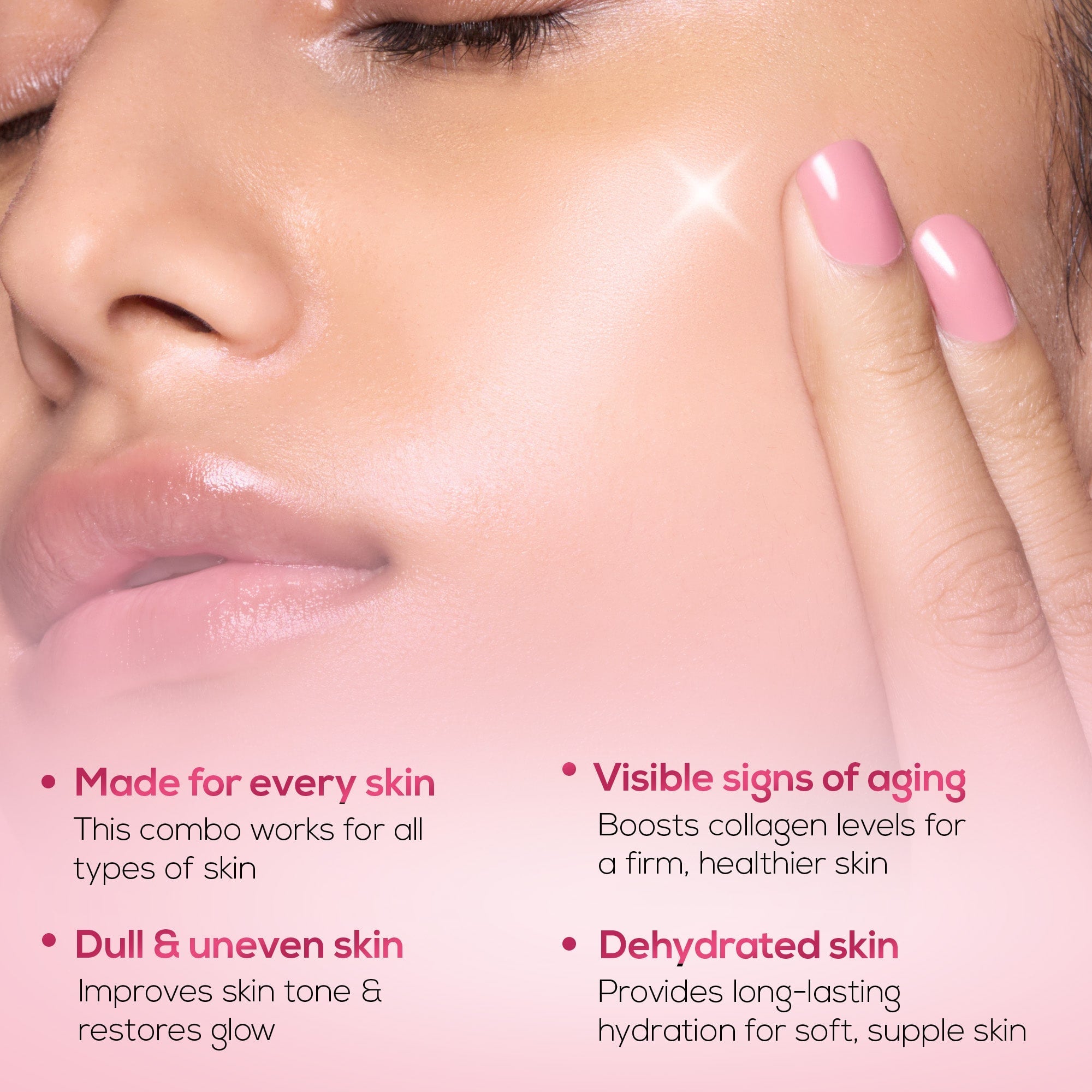 RENEE Pink Therapy Anti-Aging Hydrolyzed Collagen Jelly Cream & Collagen Night Wrapping Face Mask Combo