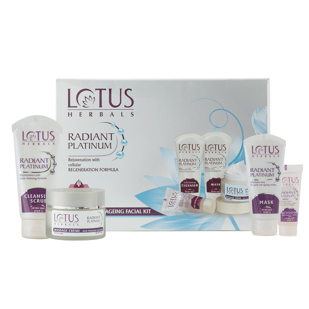 Lotus Radiant Platinum Cellular Anti-Ageing Salon Grade Facial Kit