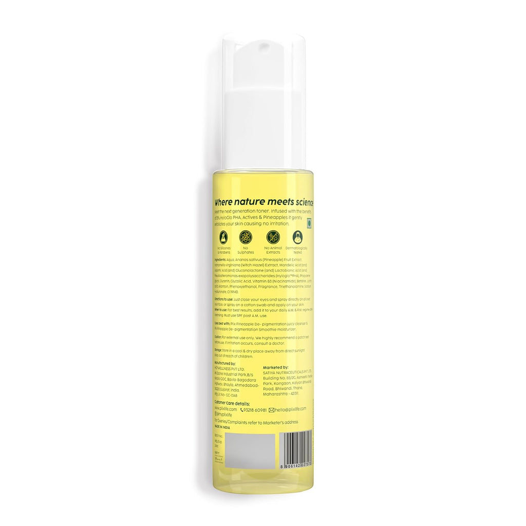 Plix Pineapple Exfoliating Fruity Toner for Smooth, Refined Skin, 150ml