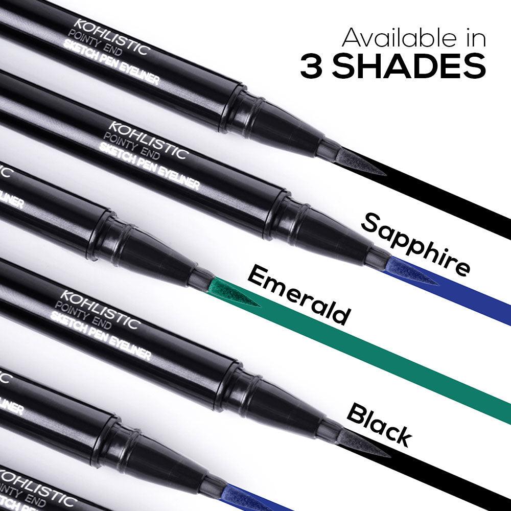 RENEE Midnight Kohl Kajal & Pointy End Sketch Pen Eyeliner Combo