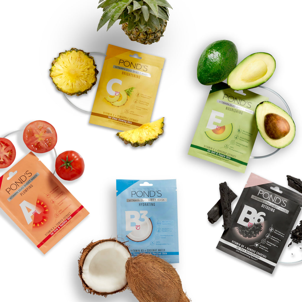 POND'S Hydrating Sheet Mask With 100% Natural Coconut Water & Vitamin B3