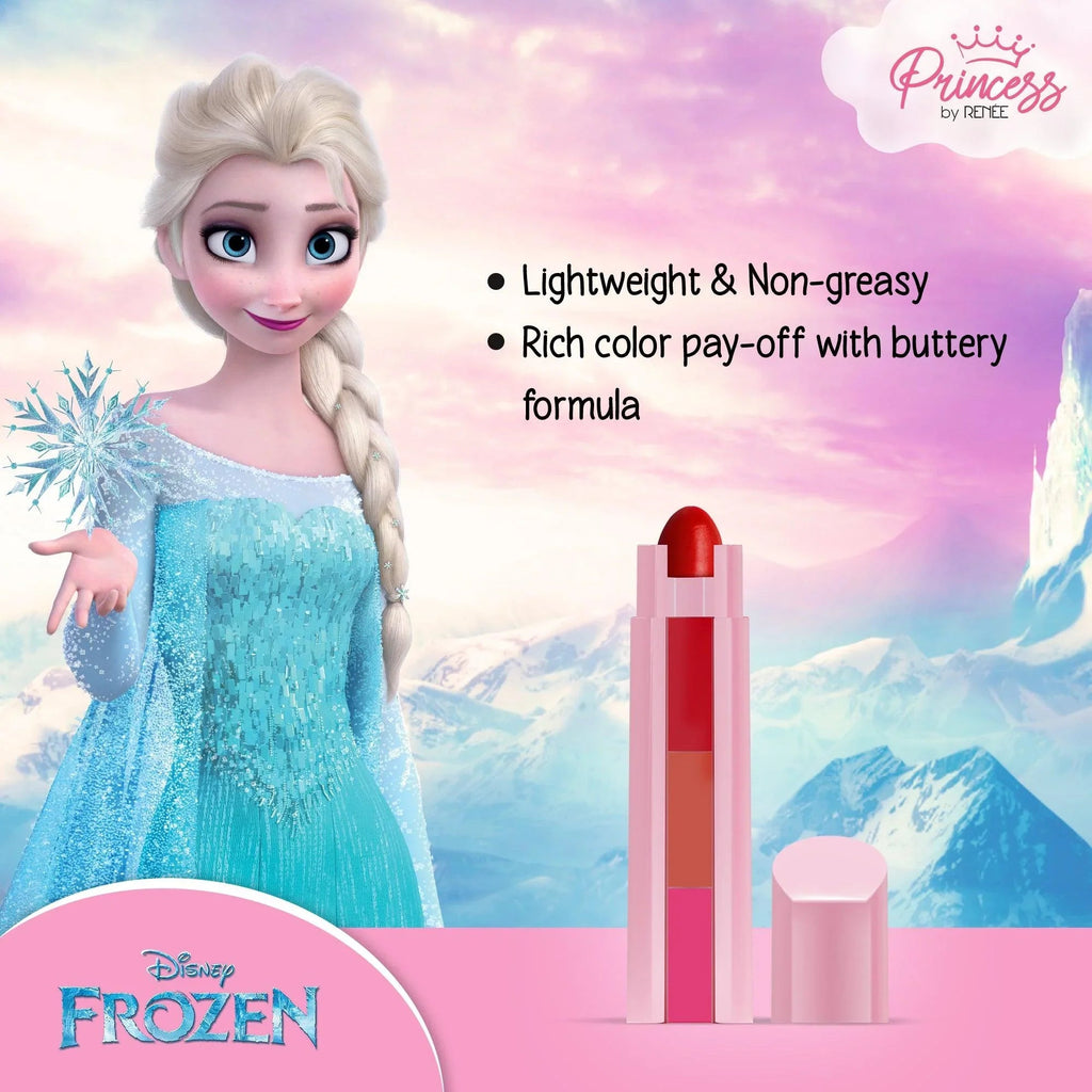 Disney Frozen Princess By RENEE Candy 3-In-1 Tinted Lipstick 4.5g, Pack of 2