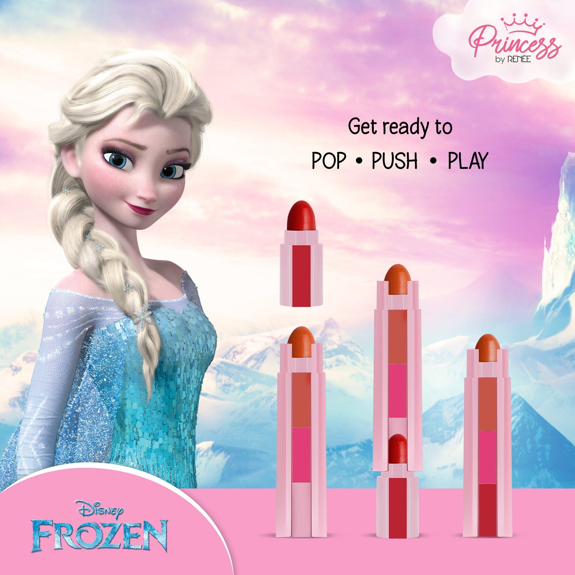 Disney Frozen Princess By RENEE Candy 3-In-1 Tinted Lipstick 4.5g, Pack of 2