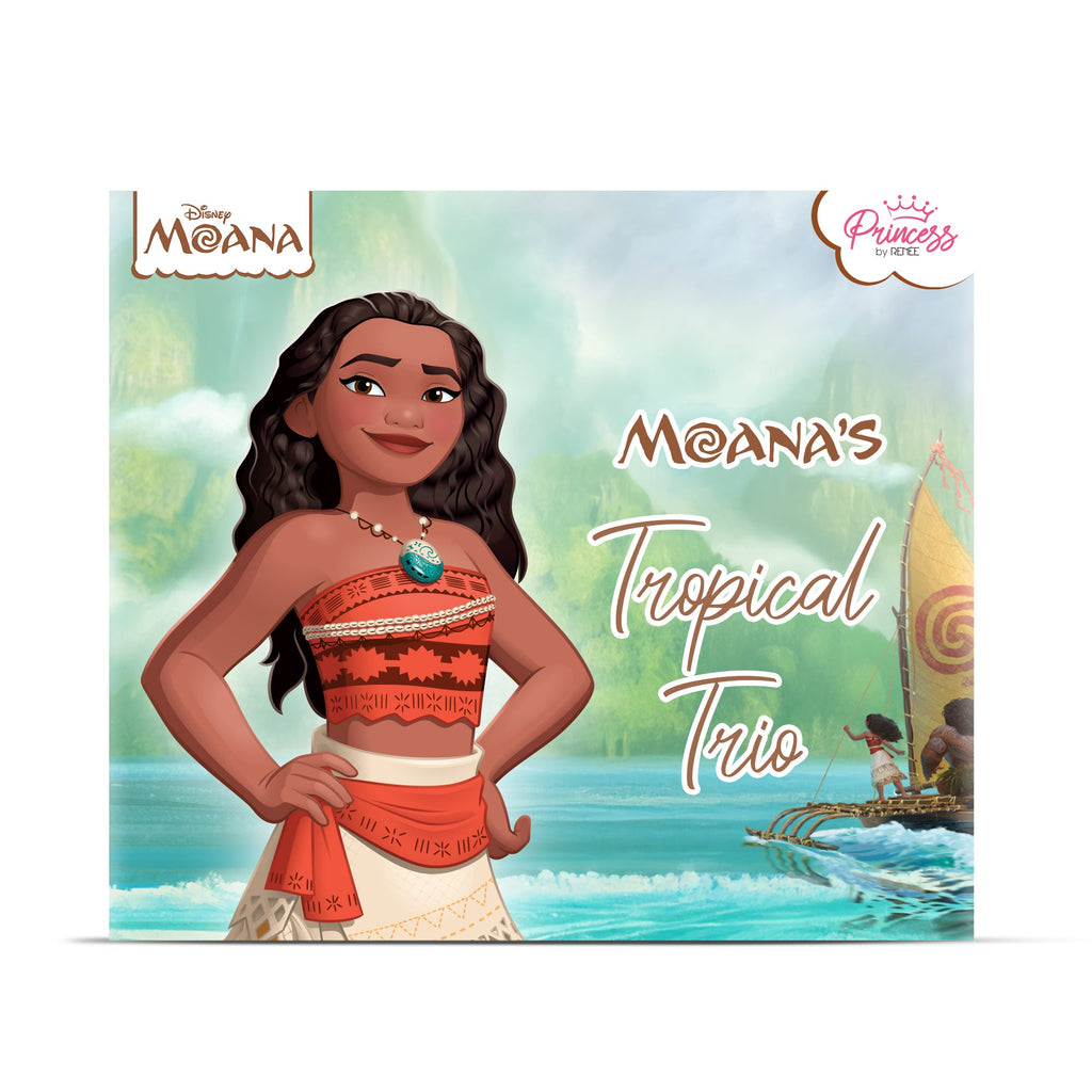 Princess by RENEE Disney Moana’s Tropical Trio Nail & Lip Beauty Set For Preteens