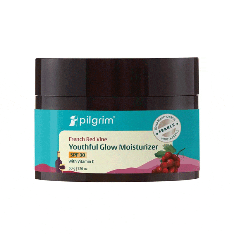 Pilgrim Red Vine Face Cream SPF 30 with Vitamin C & Rosehip Oil (PA+++)
