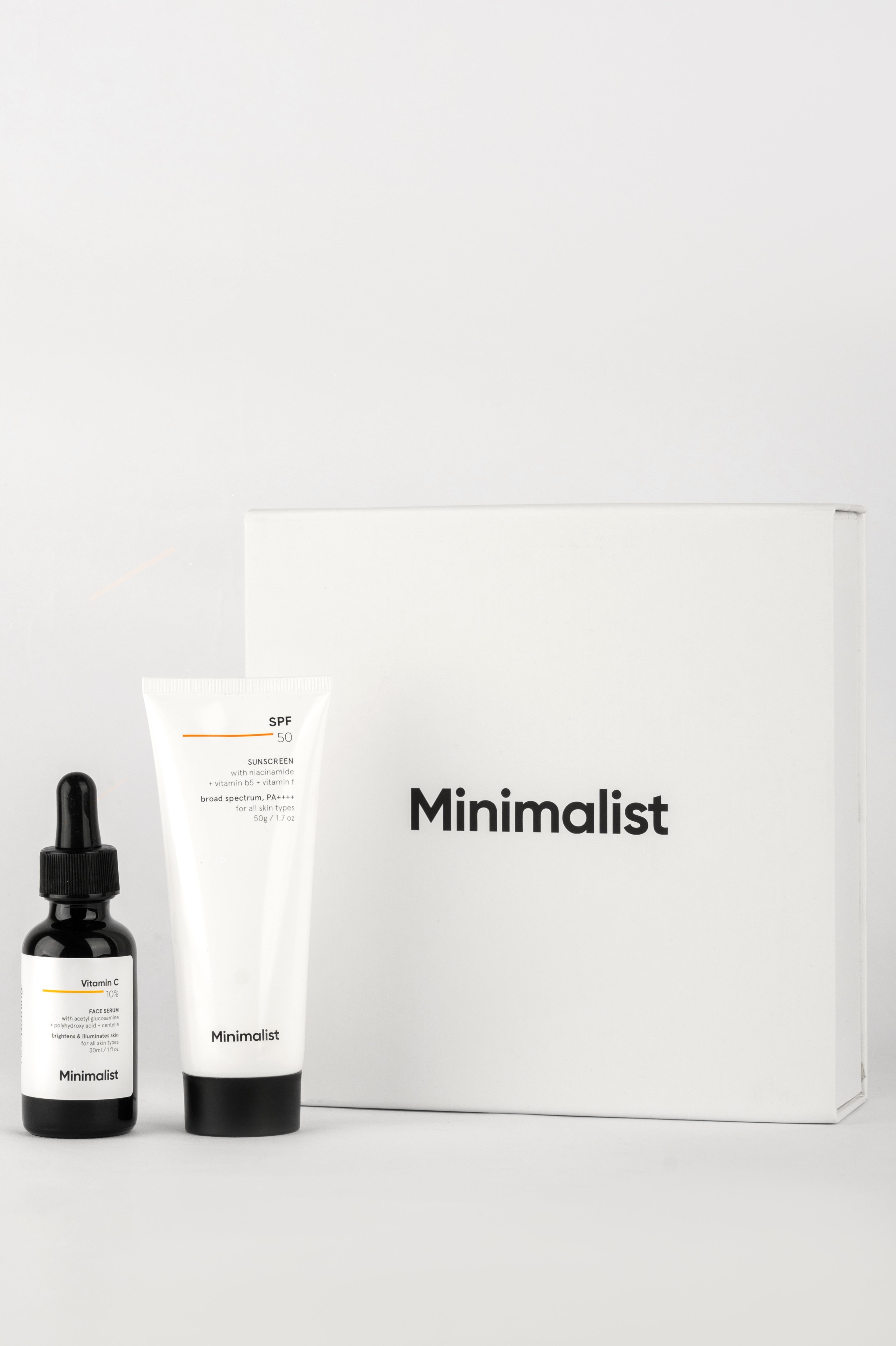 Minimalist Brightening & SPF Skincare Gift Set