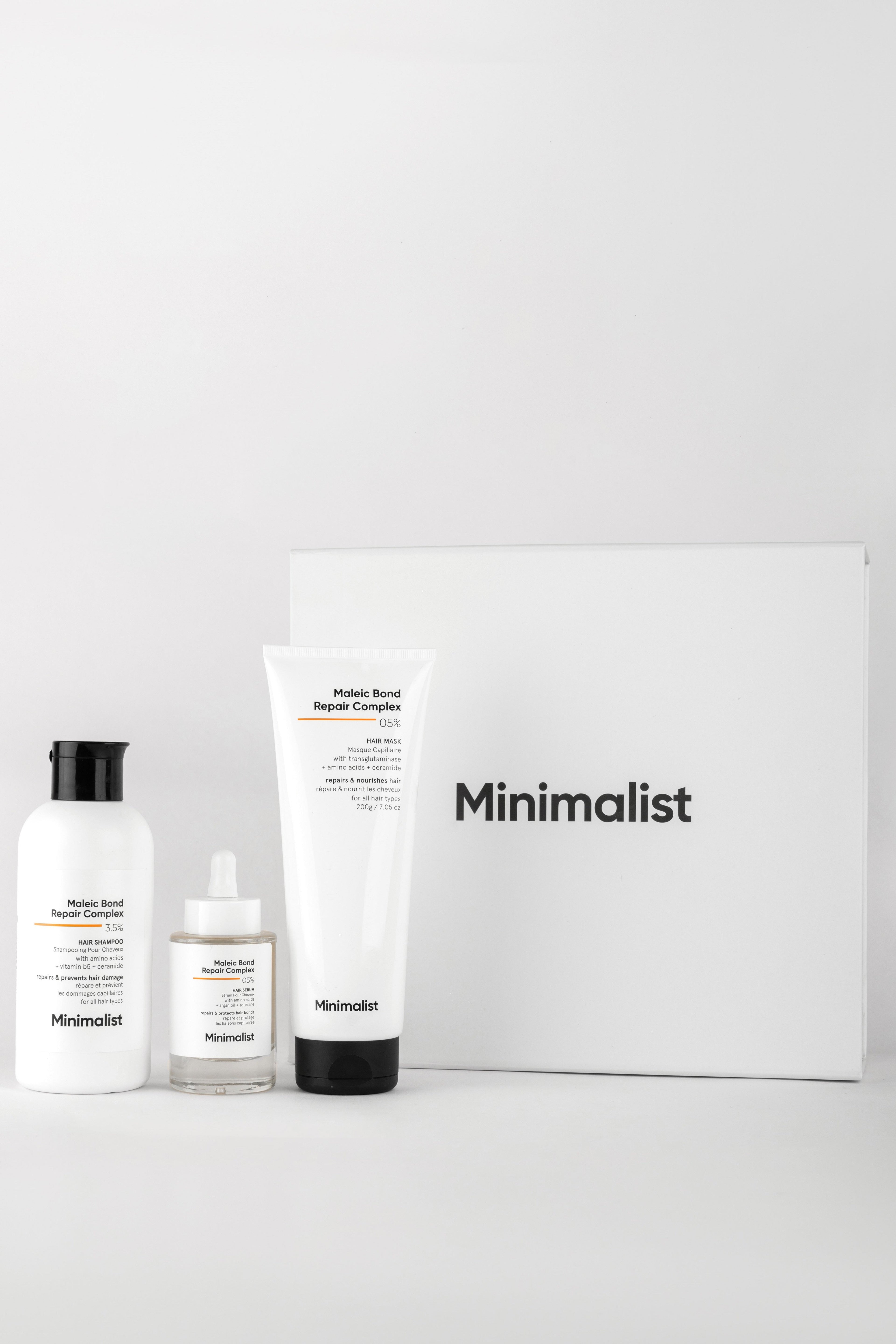 Minimalist Maleic Bond Repair Hair Care Gift Set