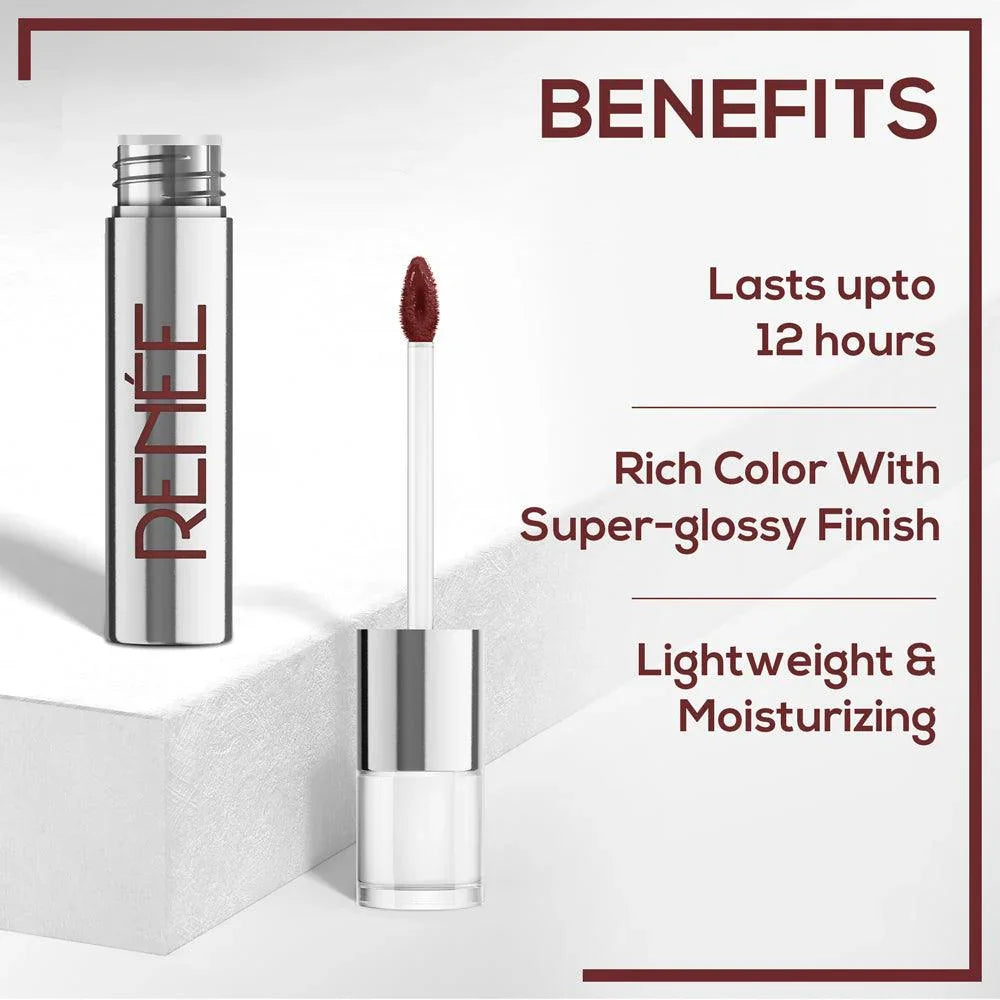 RENEE Gloss Stay - Transfer Proof Glossy Liquid Lip Color, 3.5 ml