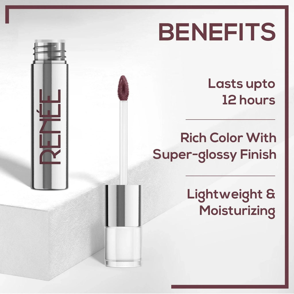 RENEE Gloss Stay - Transfer Proof Glossy Liquid Lip Color, 3.5 ml