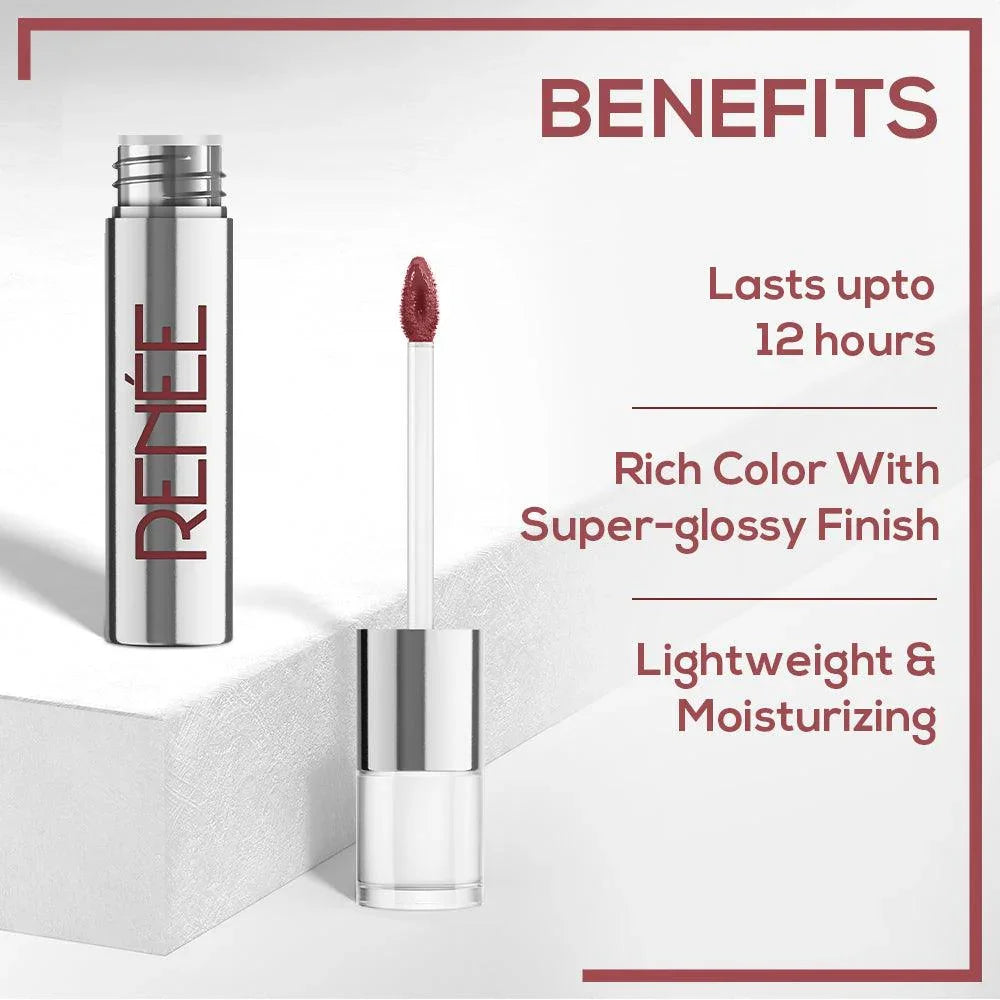 RENEE Gloss Stay - Transfer Proof Glossy Liquid Lip Color, 3.5 ml