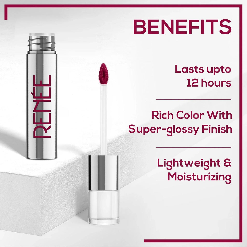 RENEE Gloss Stay - Transfer Proof Glossy Liquid Lip Color, 3.5 ml