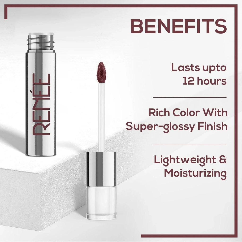 RENEE Gloss Stay - Transfer Proof Glossy Liquid Lip Color, 3.5 ml